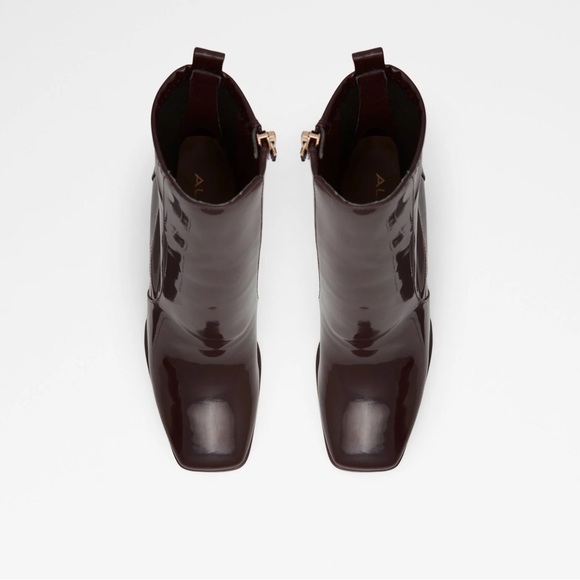 ALDO Aurla Sock Boot Heels | Dark Brown - Picture 5 of 8